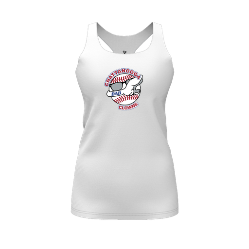 [FT0TRBWH-FYS-LOGO1] Decker Racerback Tank Top (Female Youth S, White, Logo 1)