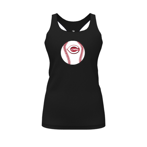 [FT0TRBBK-FYS-LOGO2] Decker Racerback Tank Top (Female Youth S, Black, Logo 2)