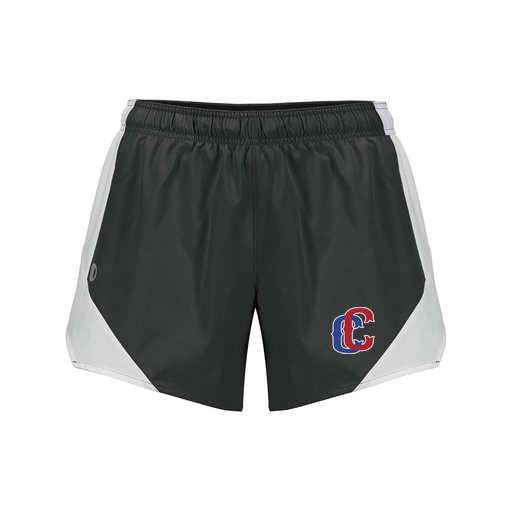 [229489.420.S-LOGO3] Girls Olympus Shorts (Female Youth S, Black, Logo 3)