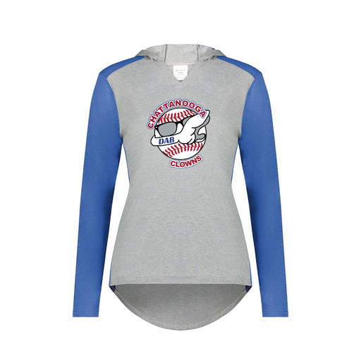 [6902.28V.XS-LOGO1] Ladies Vintage Hoodie (Female Adult XS, Royal, Logo 1)