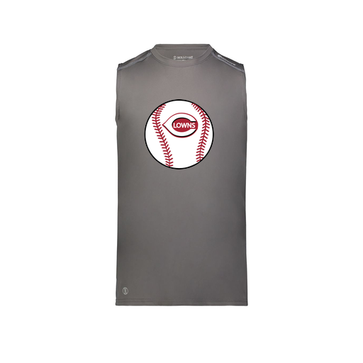 [222593.98D.S-LOGO2] Men's CoolDry TankTop (Adult S, Gray, Logo 2)