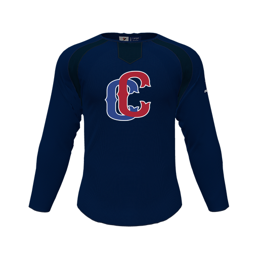 [CUS-DFW-PULL-FLC-CNK-LSL-NVY-YS-LOGO3] Pullover (Youth S, Navy, Logo 3)
