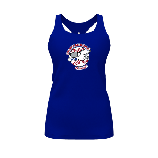 [FT0TRBRY-FYS-LOGO1] Decker Racerback Tank Top (Female Youth S, Royal, Logo 1)