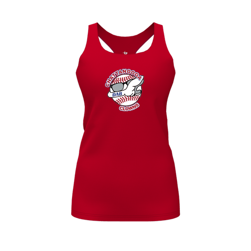[FT0TRBRD-FYS-LOGO1] Decker Racerback Tank Top (Female Youth S, Red, Logo 1)