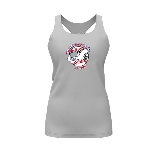 [FT0TRBGY-FYS-LOGO1] Decker Racerback Tank Top (Female Youth S, Gray, Logo 1)