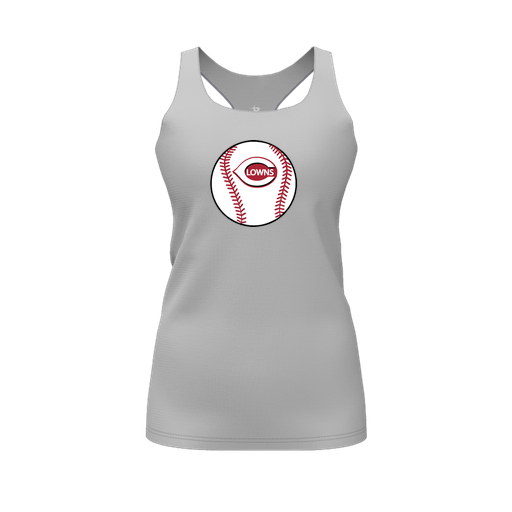 [FT0TRBGY-FYS-LOGO2] Decker Racerback Tank Top (Female Youth S, Gray, Logo 2)
