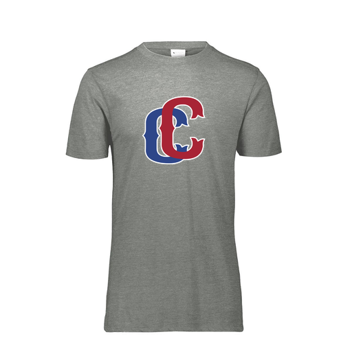 [FTSCUBGY-AS-LOGO3] Decker Men's Tri-Blend T-Shirt - Short Sleeve (Adult S, Gray, Logo 3)