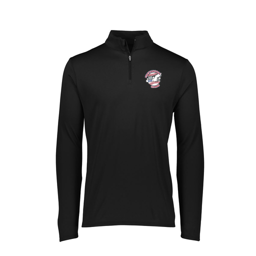 [FTLQFLBK-FAXS-LOGO1] Decker Women's Flex-Lite 1/4 Zip Shirt (Female Adult XS, Black, Logo 1)