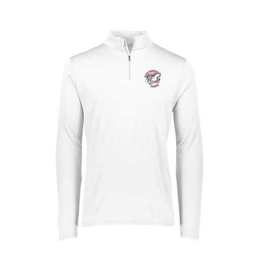 [FTLQFLWH-FAXS-LOGO1] Decker Women's Flex-Lite 1/4 Zip Shirt (Female Adult XS, White, Logo 1)