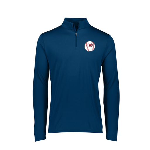 [FTLQFLNV-FAXS-LOGO2] Decker Women's Flex-Lite 1/4 Zip Shirt (Female Adult XS, Navy, Logo 2)