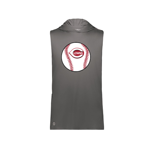 [222590.98D.XS-LOGO2] Men's CoolDry Sleeveless Hoodie (Adult XS, Gray, Logo 2)