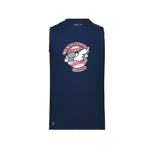 [222593.065.S-LOGO1] Men's CoolDry TankTop (Adult S, Navy, Logo 1)