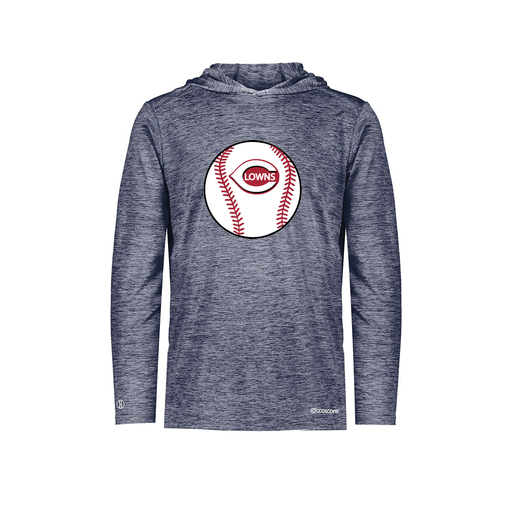 [FOLHCGNV-AS-LOGO2] Decker Men's Charge Hoodie (Adult S, Navy, Logo 2)