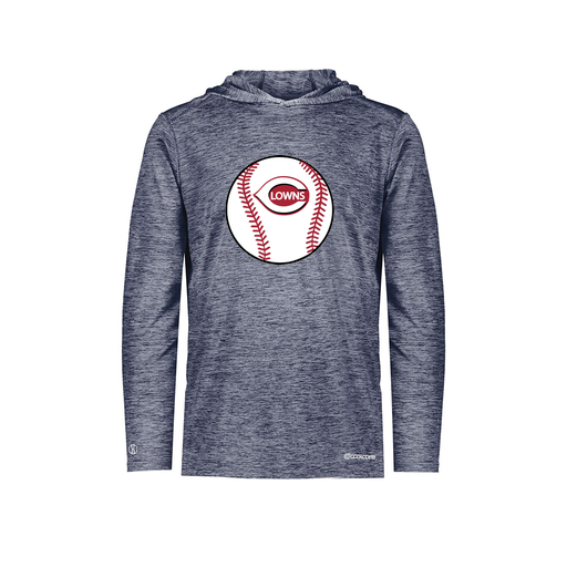 [FOLHCGNV-YS-LOGO2] Decker Youth Charge Hoodie (Youth S, Navy, Logo 2)