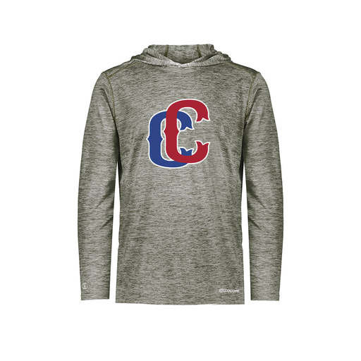 [FOLHCGGY-YS-LOGO3] Decker Youth Charge Hoodie (Youth S, Gray, Logo 3)