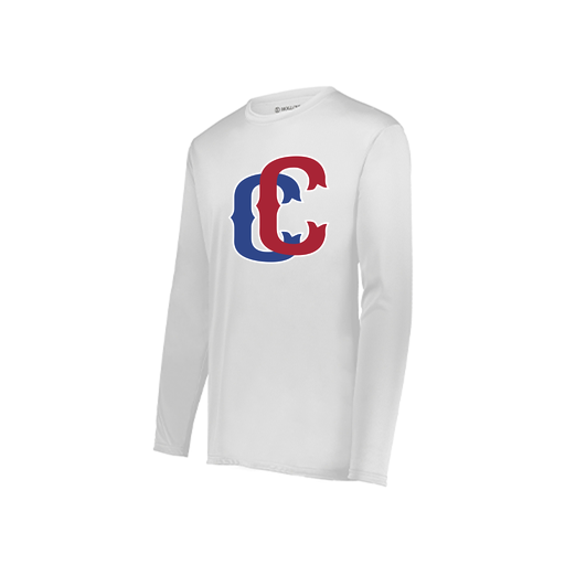 [222822.005.XS-LOGO3] Men's LS Smooth Sport Shirt (Adult XS, White, Logo 3)