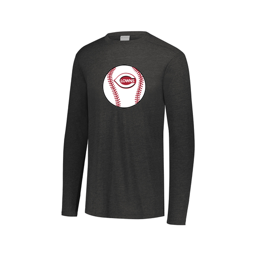 [FTLCUBBK-AXS-LOGO2] Decker Men's Tri-Blend T-Shirt - Long Sleeve (Adult XS, Black, Logo 2)