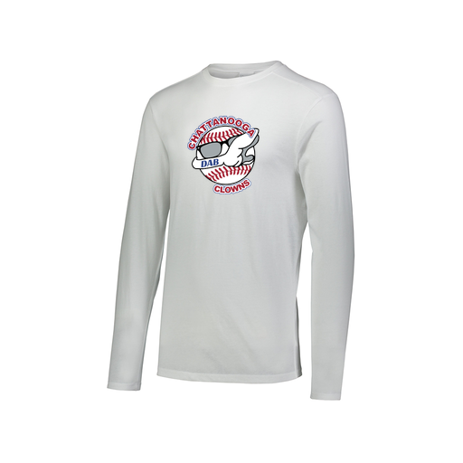 [FTLCUBWH-AXS-LOGO1] Decker Men's Tri-Blend T-Shirt - Long Sleeve (Adult XS, White, Logo 1)