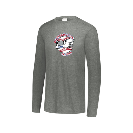 [FTLCUBGY-AXS-LOGO1] Decker Men's Tri-Blend T-Shirt - Long Sleeve (Adult XS, Gray, Logo 1)