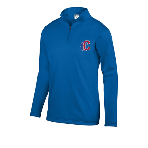 [FOLQFFRY-AS-LOGO3] Decker Men's FlexFleece 1/4 Zip (Adult S, Royal, Logo 3)