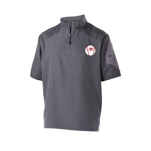 [229545.H60.XS-LOGO2] Men's Raider SS Pullover (Adult XS, Gray, Logo 2)