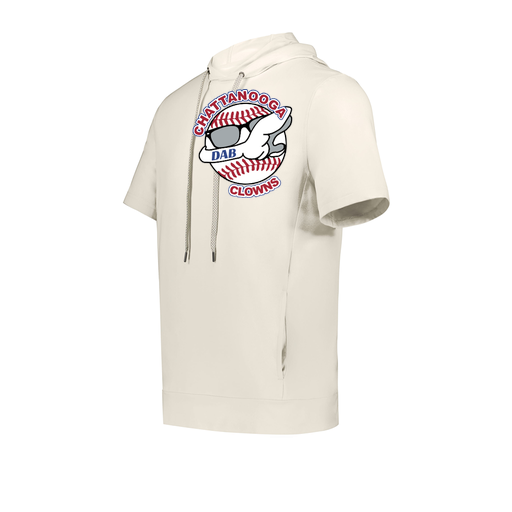 [222505.907.S-LOGO1] Men's Venturs Soft Knit Short Sleeve Hoodie (Adult S, White, Logo 1)