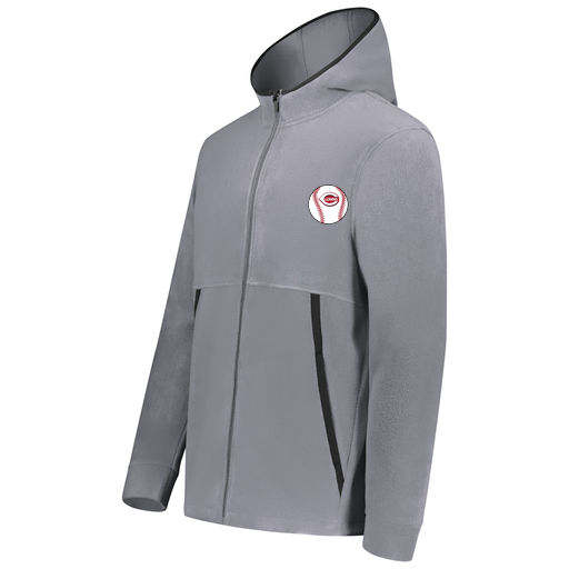 [6859.059.XS-LOGO2] Youth Chill Full Zip Fleece (Youth XS, Gray, Logo 2)