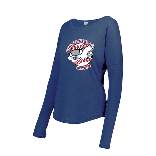 [FTLCUBRY-FAS-LOGO1] Decker Women's Tri-Blend T-Shirt - Long Sleeve (Female Adult S, Royal, Logo 1)